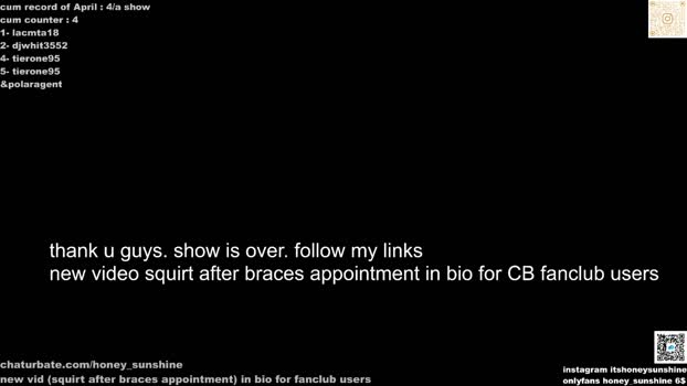 honey_sunshine Chaturbate 11-04-2024 Females