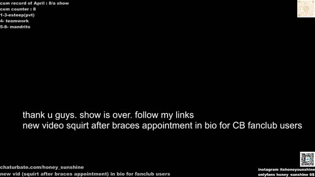 honey_sunshine Chaturbate 15-04-2024 Females