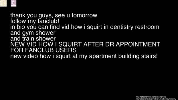 honey_sunshine Chaturbate 16-09-2024 Females