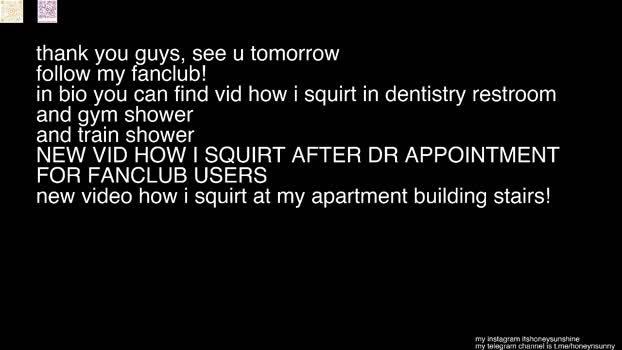 honey_sunshine Chaturbate 19-09-2024 Females
