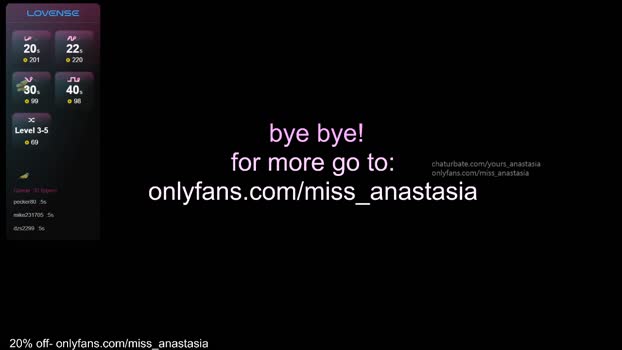 yours_anastasia jerkoff Webcam SHOW @ Chaturbate 19-06-2025