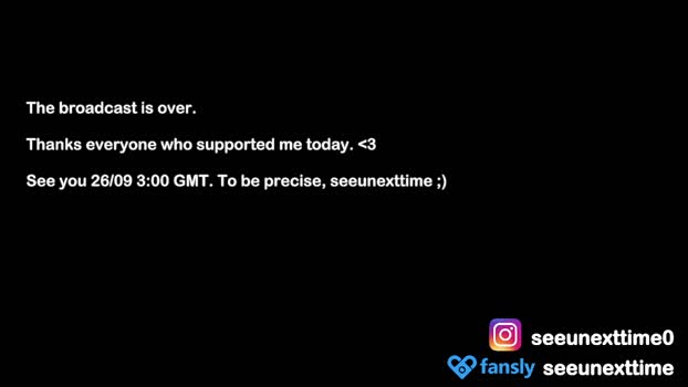 seeunexttime big Webcam SHOW @ Chaturbate 24-09-2025