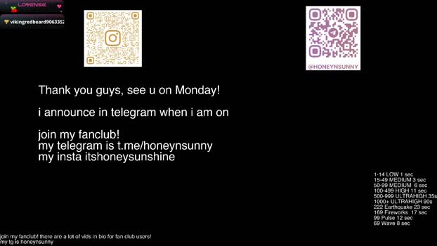 honey_sunshine Naked Webcam SHOW @ Chaturbate 24-10-2025