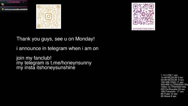 honey_sunshine Wet Webcam SHOW @ Chaturbate 01-11-2025