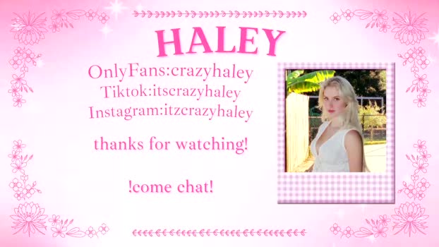 haleycrazy love Webcam SHOW @ Chaturbate 01-12-2025
