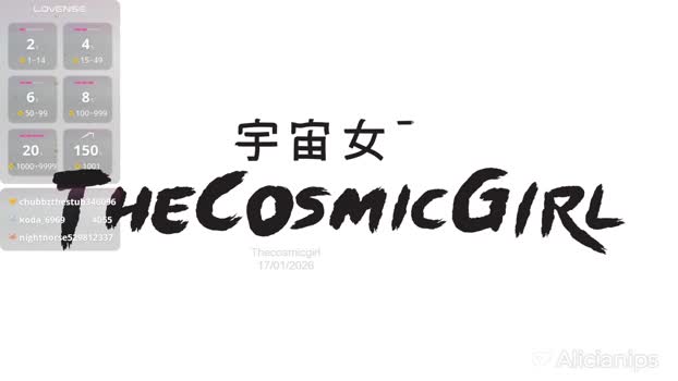 thecosmicgirl Download Webcam SHOW @ Chaturbate 17-01-2026