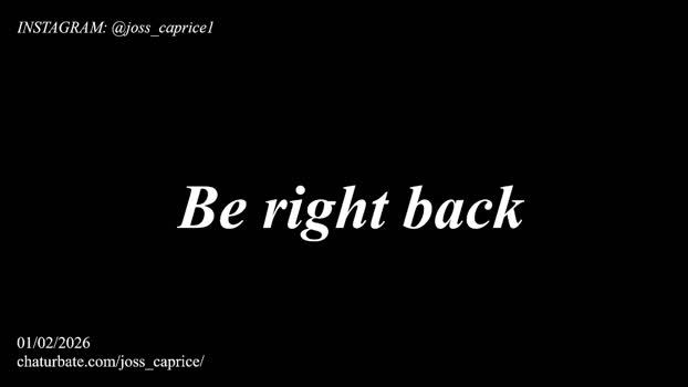 joss_caprice hard Webcam SHOW @ Chaturbate 01-02-2026