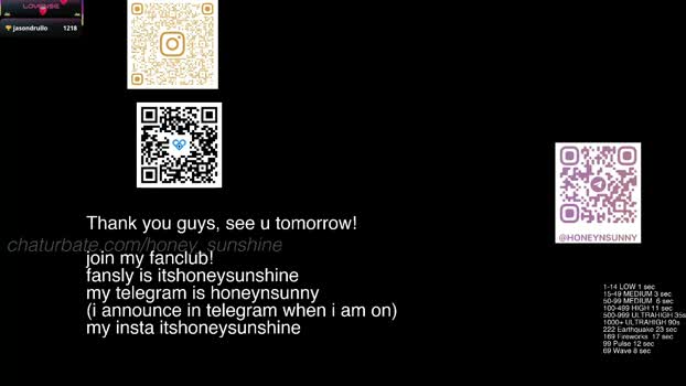 honey_sunshine XXX Webcam SHOW @ Chaturbate 20-03-2026